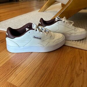 Reebok Women's Cream and Brown Sneakers